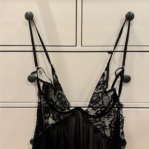 Dallianse lingerie babydoll black lace top